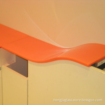 Colored Bent Laminated Glass